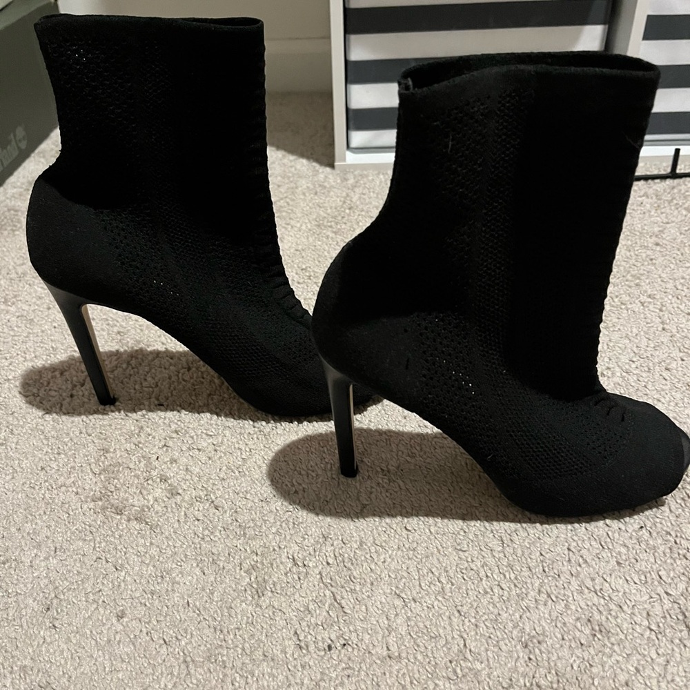 Aldo Black Heeled Boots